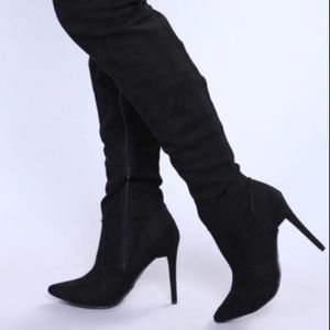 Fashion Nova thigh high boots